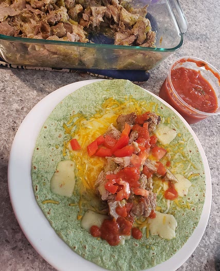 Chile verde wrap