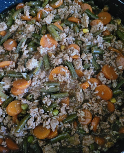 Asian Ground Pork and veggies