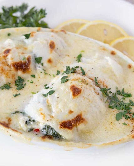 Stuffed Flounder Florentine