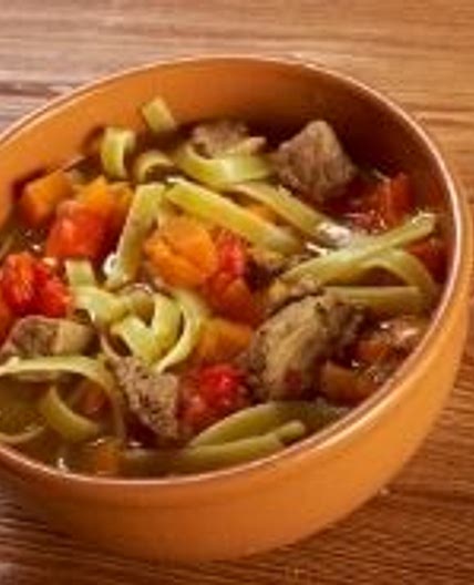 Oriental pasta with beef