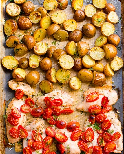 One Pan Chicken and Potatoes