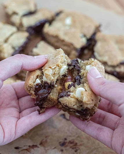 Gooey Chocolate Stuffed Cookie Bars