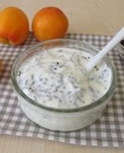 Basil panna cotta dessert