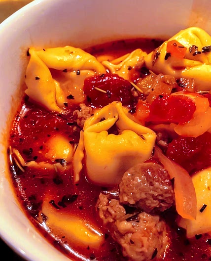 Italian Sausage & Tortellini Soup