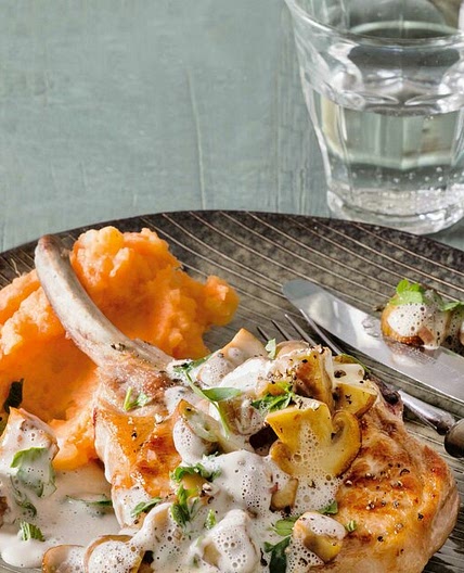 Schweinekotelett mit Pilzsauce