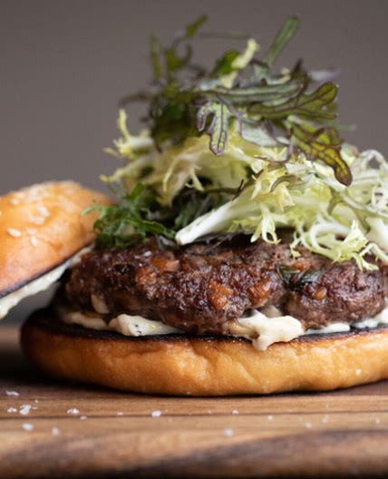 Asian Pork and Mushroom Burgers