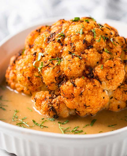 Garlic And Herb Instant Pot Cauliflower With Delicious Gravy