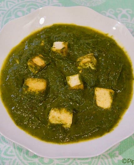 Vegan Palak Saag Tofu - Instant Pot Pressure Cooker