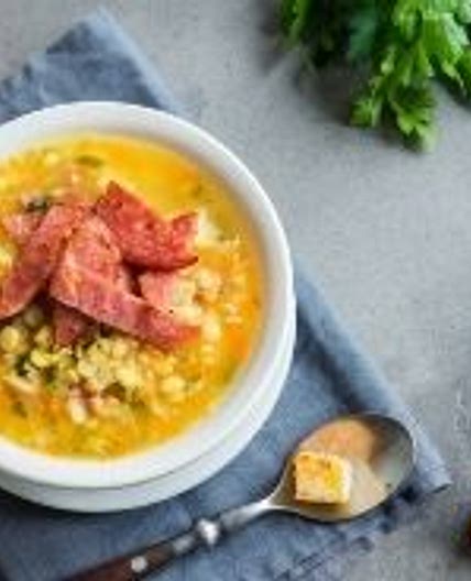 Slow Cooked Split Pea Soup with Ham