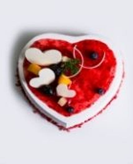 Strawberry shaped cake