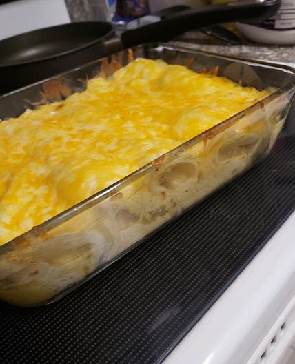 Green Chili Chicken Enchiladas