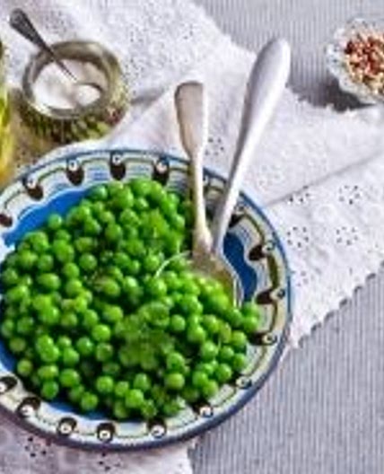 Peas with mint