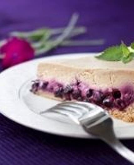 Coffee cake with blueberries
