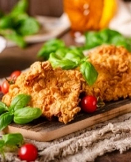 Crispy breaded steaks