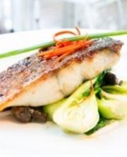 Breaded Barramundi with Vegetables