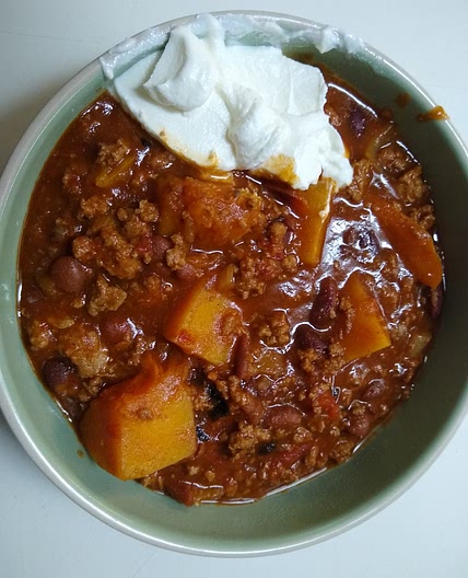 Butternut Squash and Turkey Chili