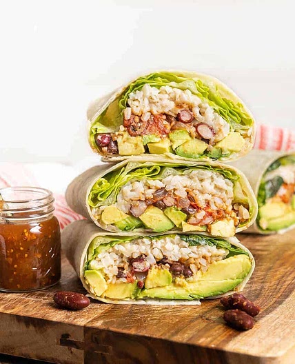 Bean and Rice Burrito