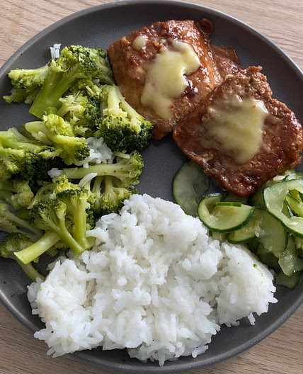 Teriyaki Salmon with Honey Wasabi Sauce