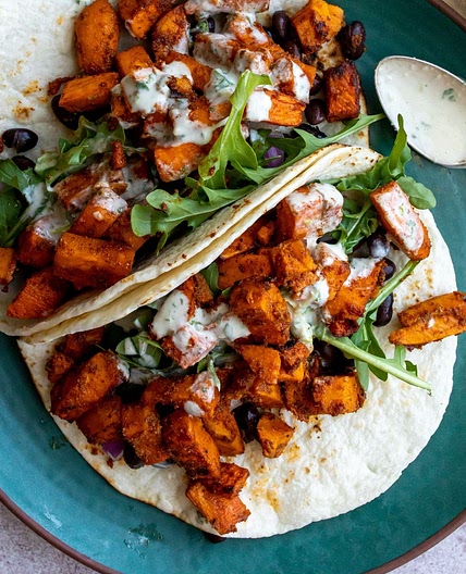 Sweet Potato Black Bean Tacos