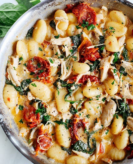 "One Skillet" Chicken & Pasta