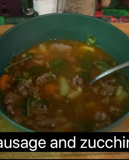 Italian sausage and zucchini soup 