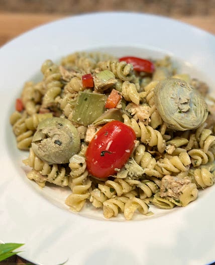 Chicken Pesto Pasta Salad 