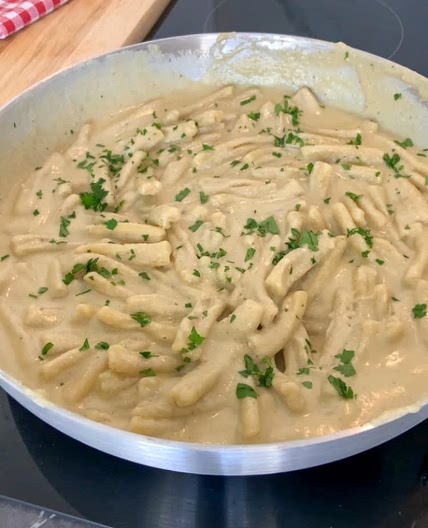 EGGPLANT PESTO PASTA
