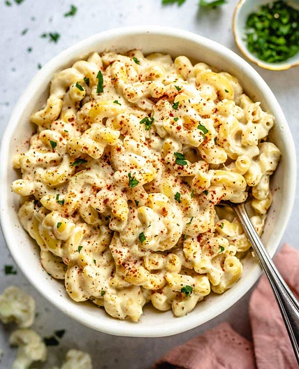 Vegan Cauliflower Mac and Cheese (25 minutes!)