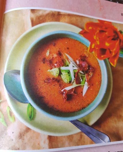 Gaspacho de melon au croustillant de prosciutto