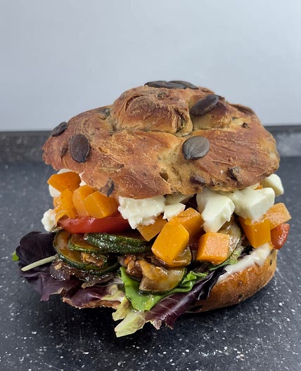 Pumpkin zucchini sandwich