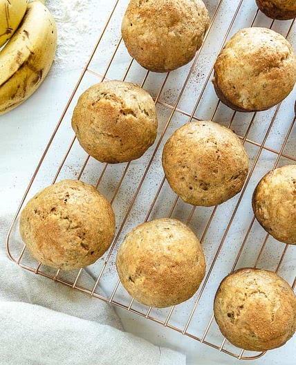 Oil-Free Banana Muffins