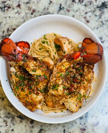 Rajun Cajun Shrimp and Lobster Pasta 