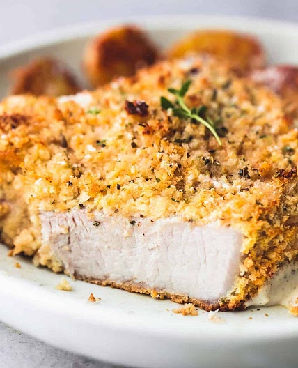 Shake and bake pork chops