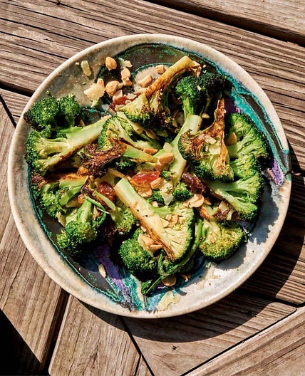 Charred broccoli salad