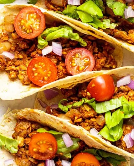 Tempeh Tacos and Taco Salad