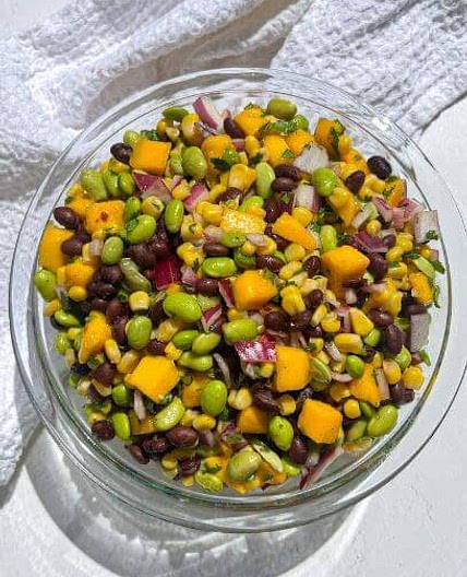 Healthy Vegan Mango Edamame Salad