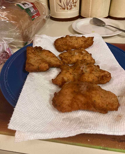Schnitzels the best chicken dinner.