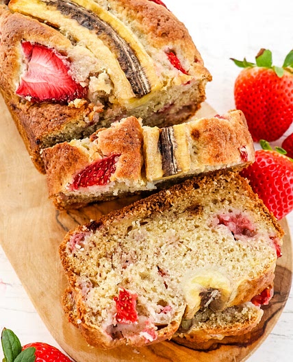 Strawberry Banana Bread