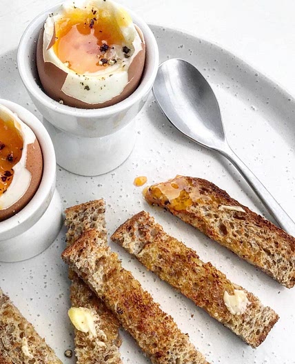 Soft-Boiled Dippy Eggs with Wholegrain Toast Soldiers