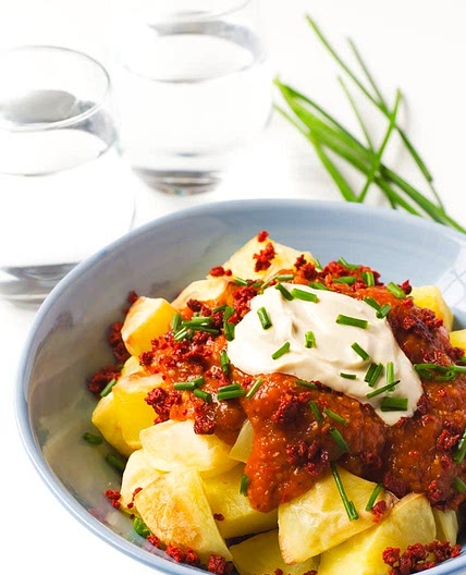 Vegan Mexican Style Potatoes with Chorizo