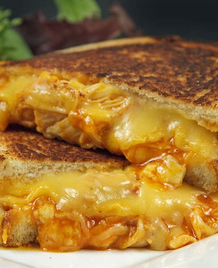 Buffalo Chicken Grilled Cheese Sandwich