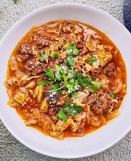 Hearty Cabbage Roll Soup