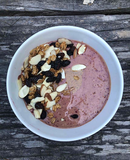 Plum Banana Smoothie Bowl