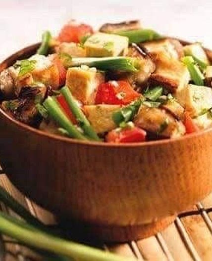 Bruchetta Eggplant with Tofu