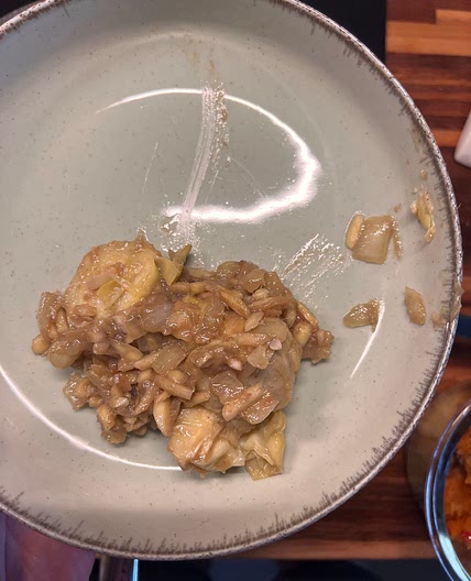 Artichokes with garlic, almonds and anchovies