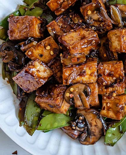 Spicy Sesame Tofu Stir-fry