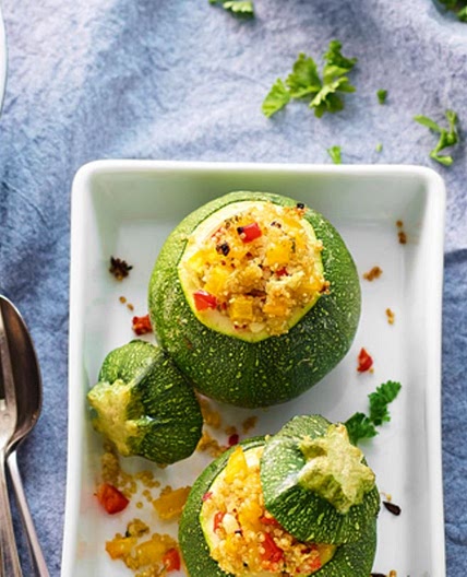 Gefüllte Zucchini aus dem Ofen