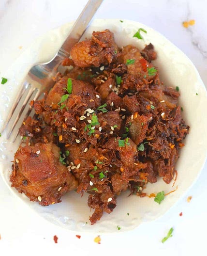 Sweet and Spicy Instant Pot Keto Pork Belly