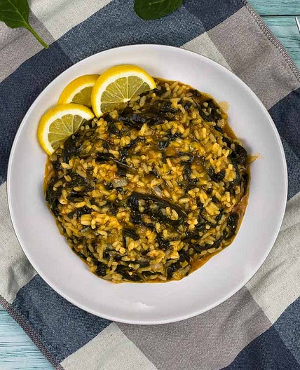 Greek Spinach and Rice