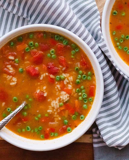 One-Pot Pantry Rice and Tomato Soup